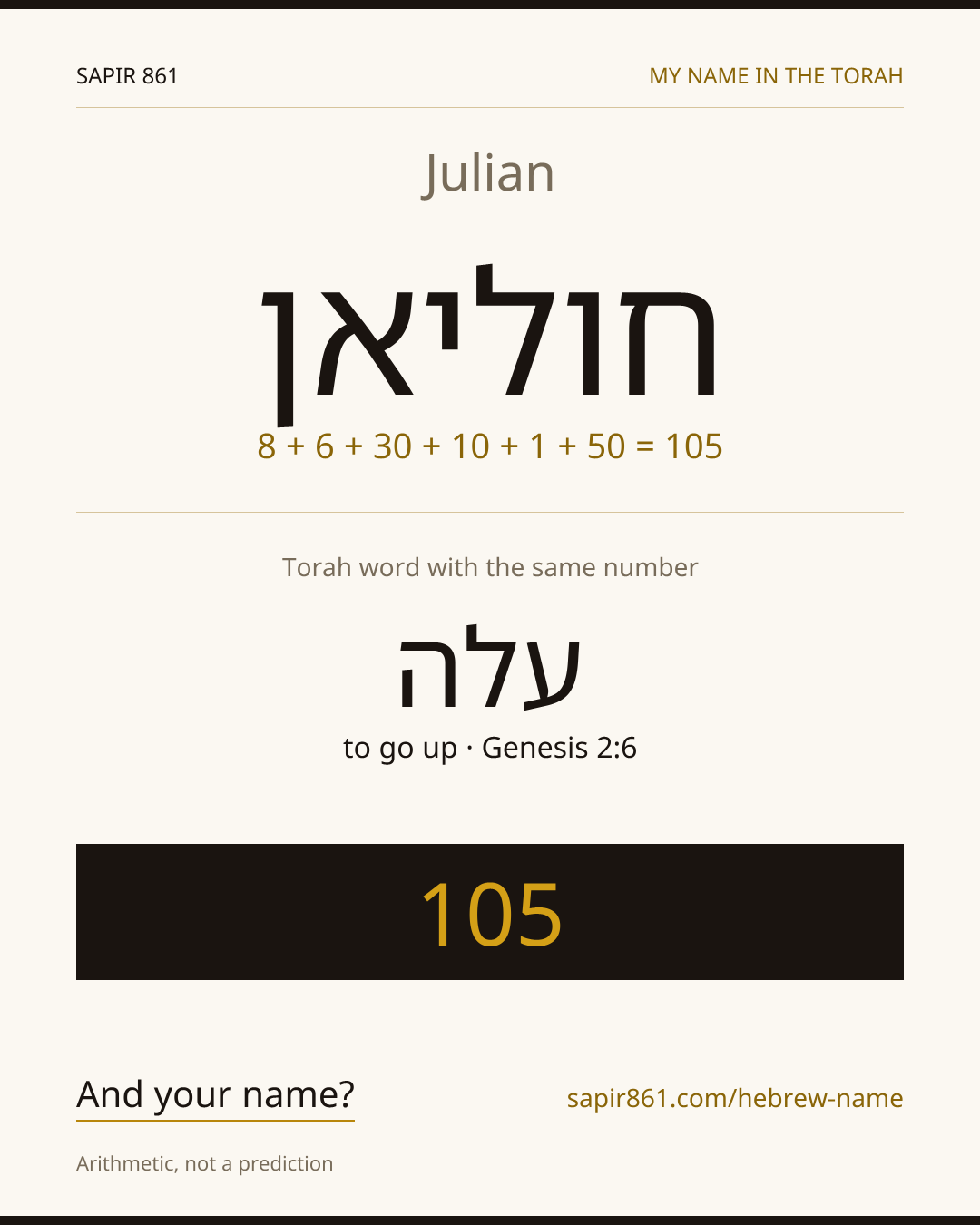 Julian — חוליאן