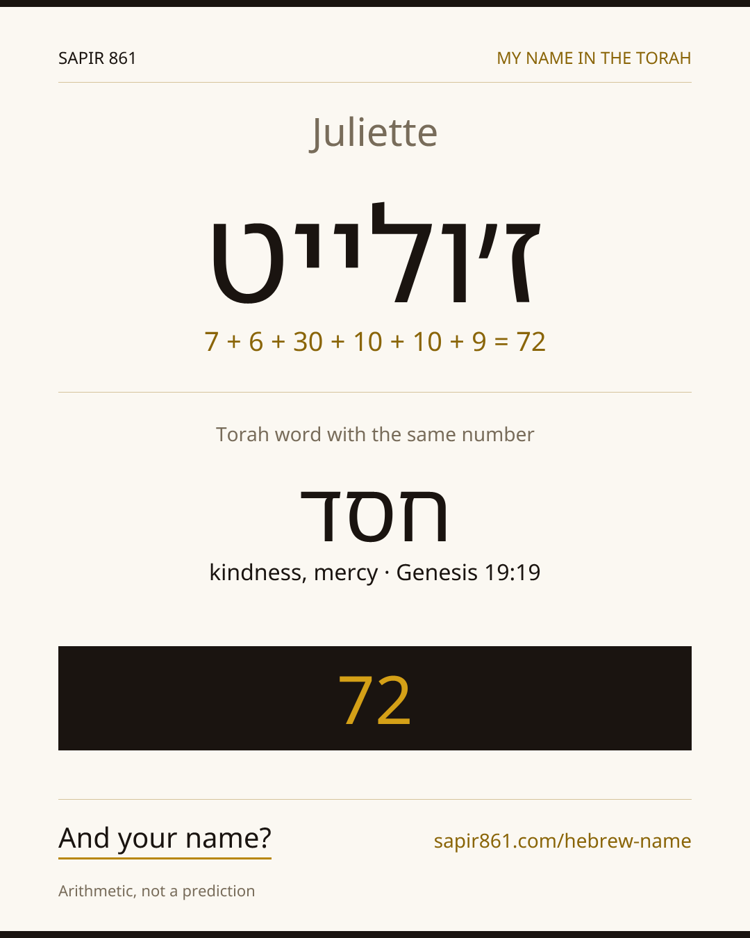 Juliette — ז׳ולייט