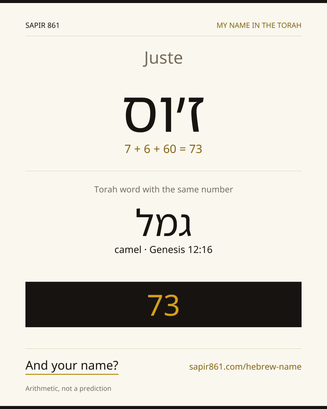 Juste — ז׳וס