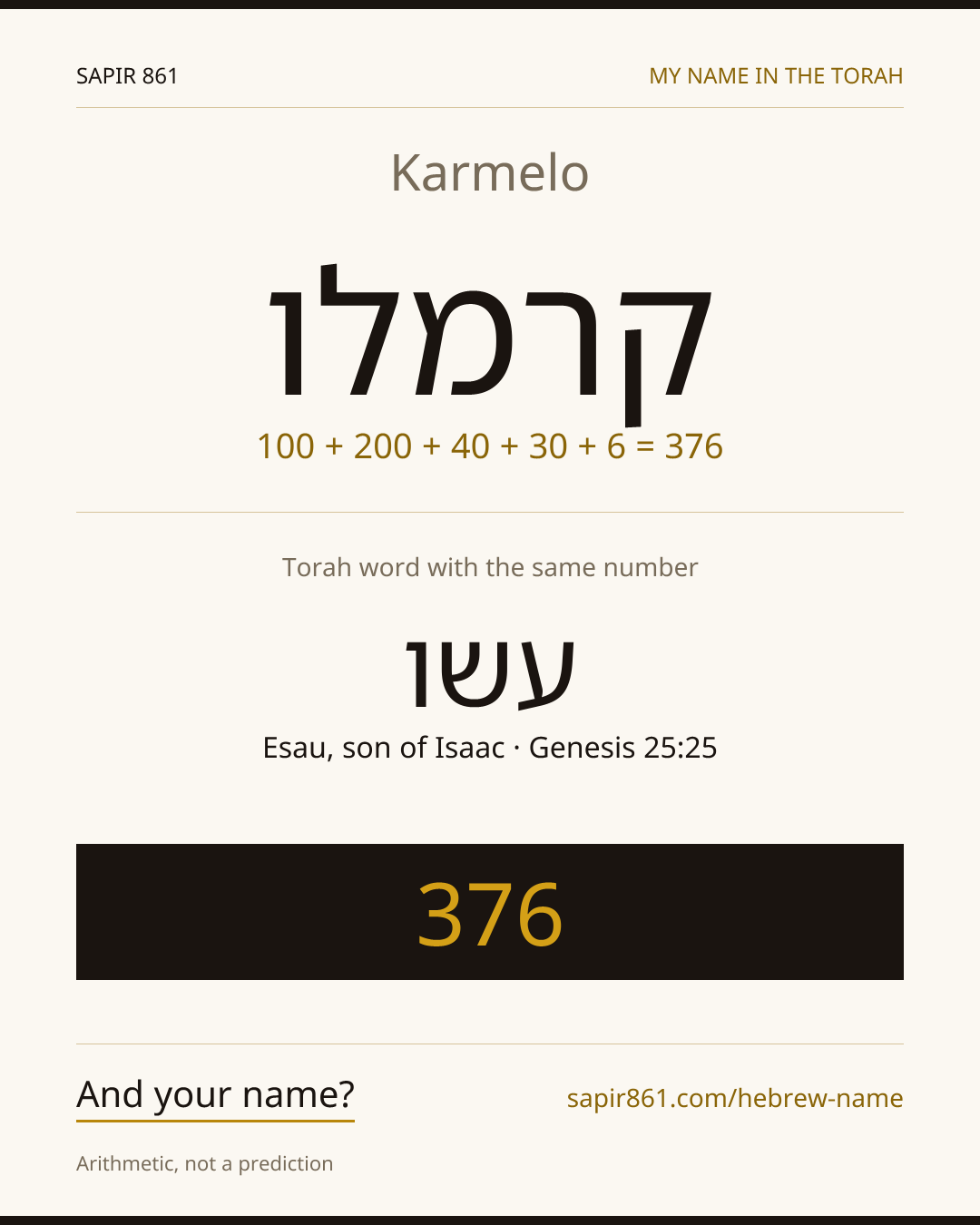 Karmelo — קרמלו