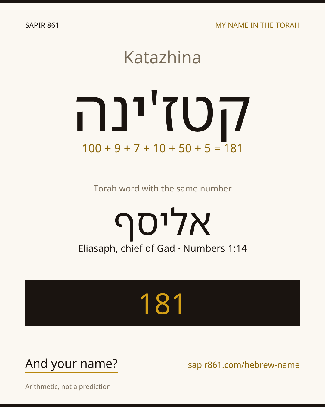 Katazhina — קטז'ינה