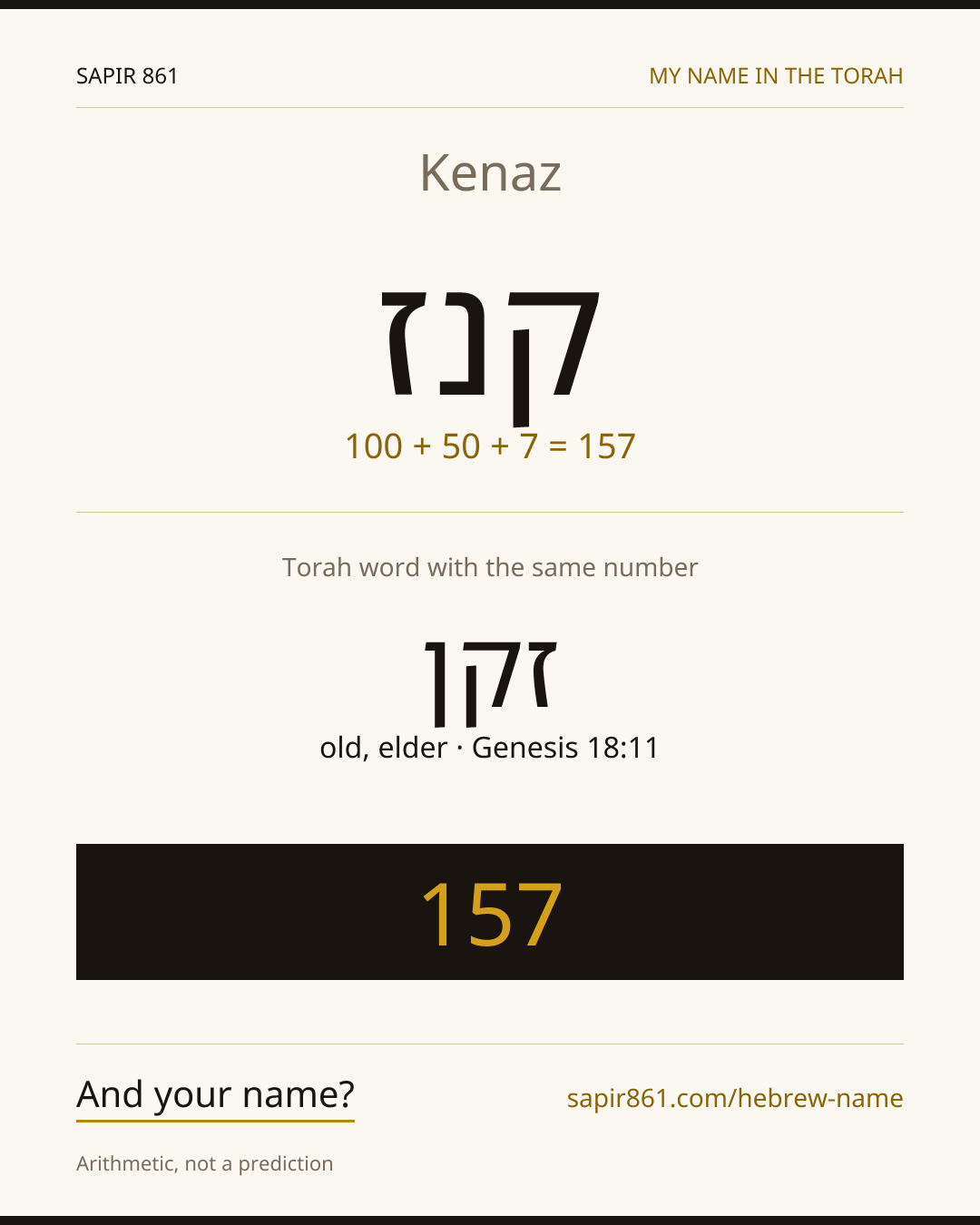Kenaz — קנז