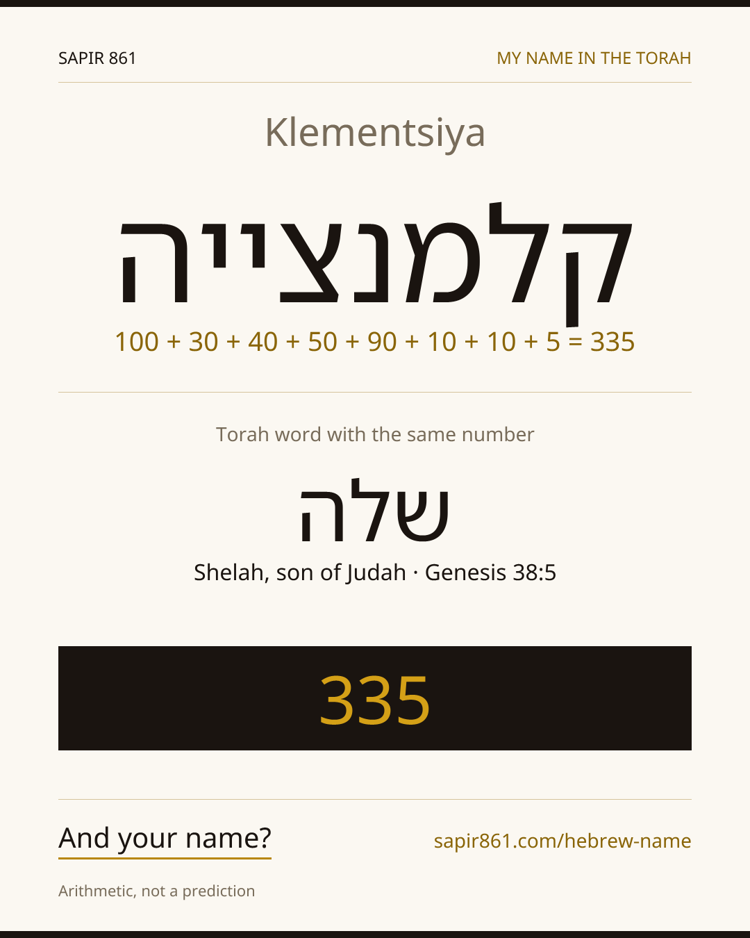 Klementsiya — קלמנצייה