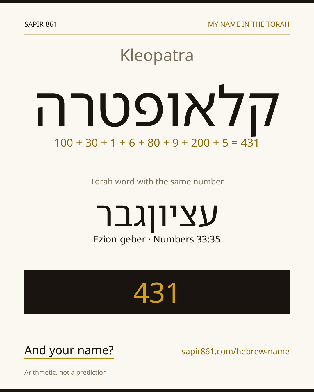Kleopatra — קלאופטרה