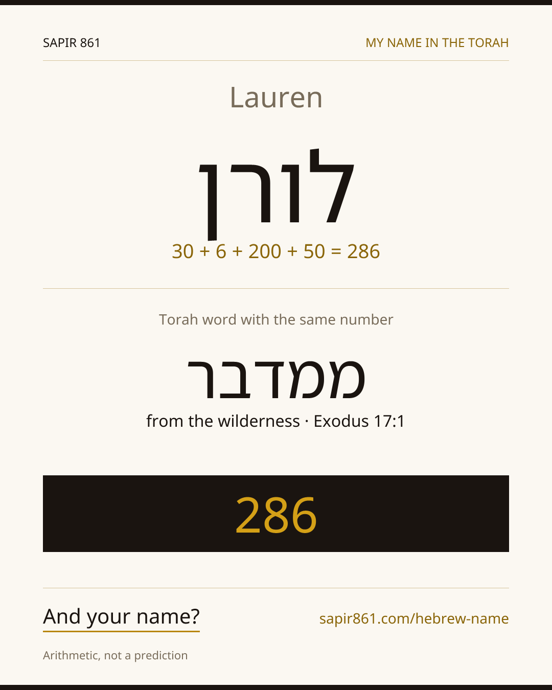 Lauren — לורן