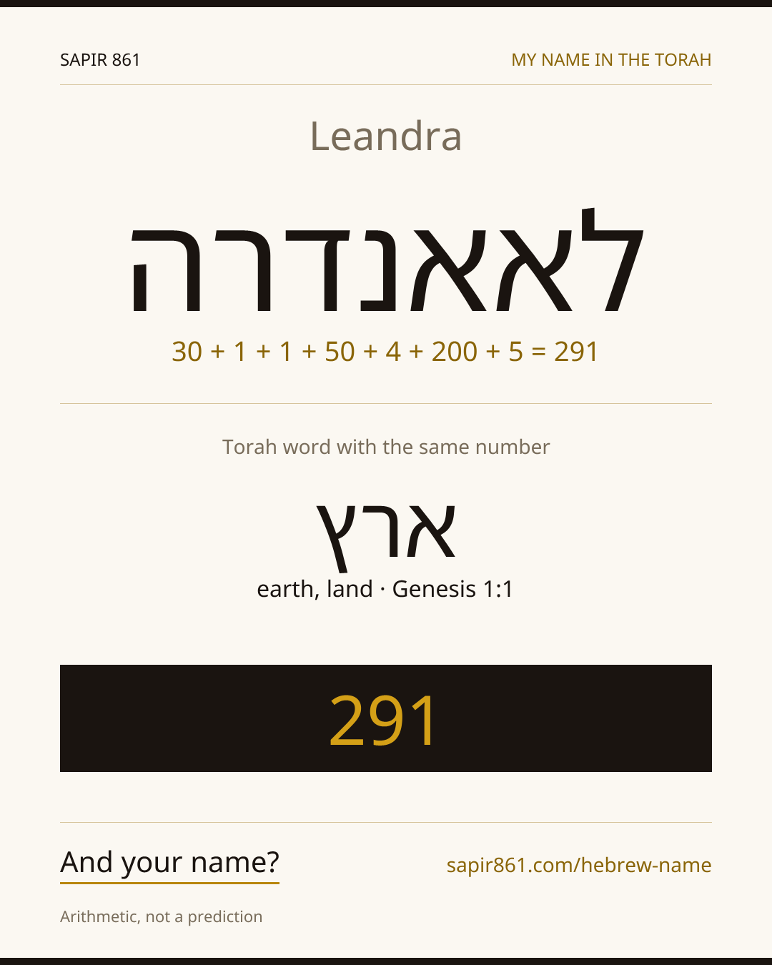 Leandra — לאאנדרה