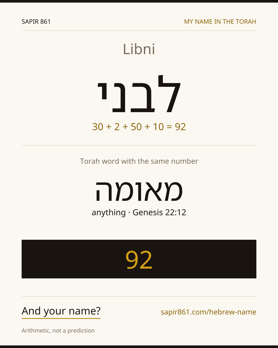 Libni — לבני
