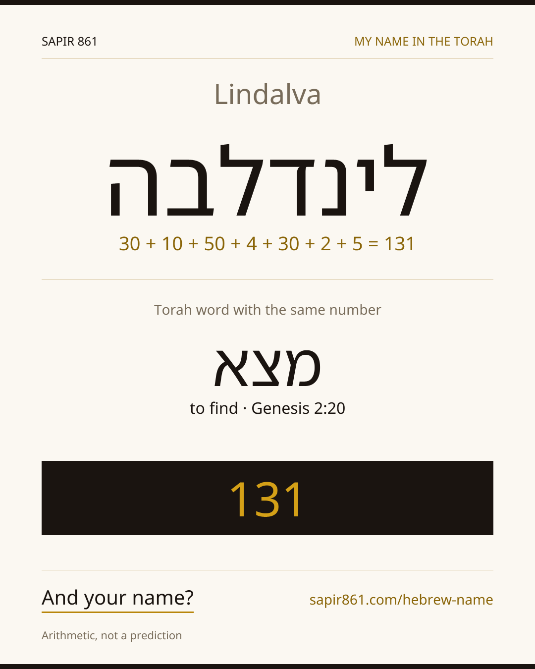 Lindalva — לינדלבה