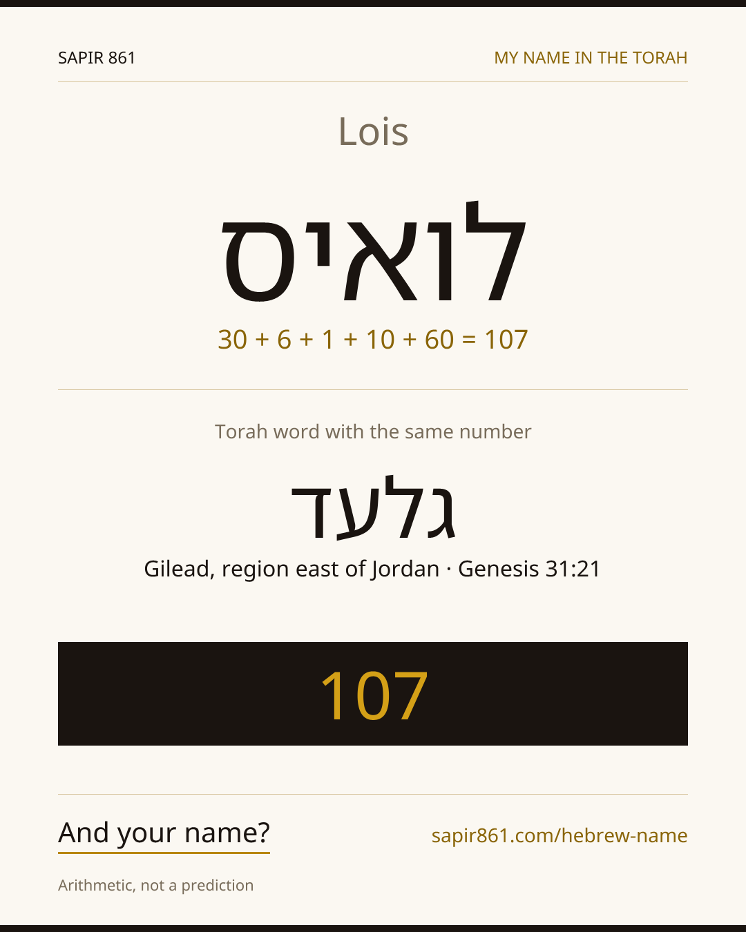 Lois — לואיס