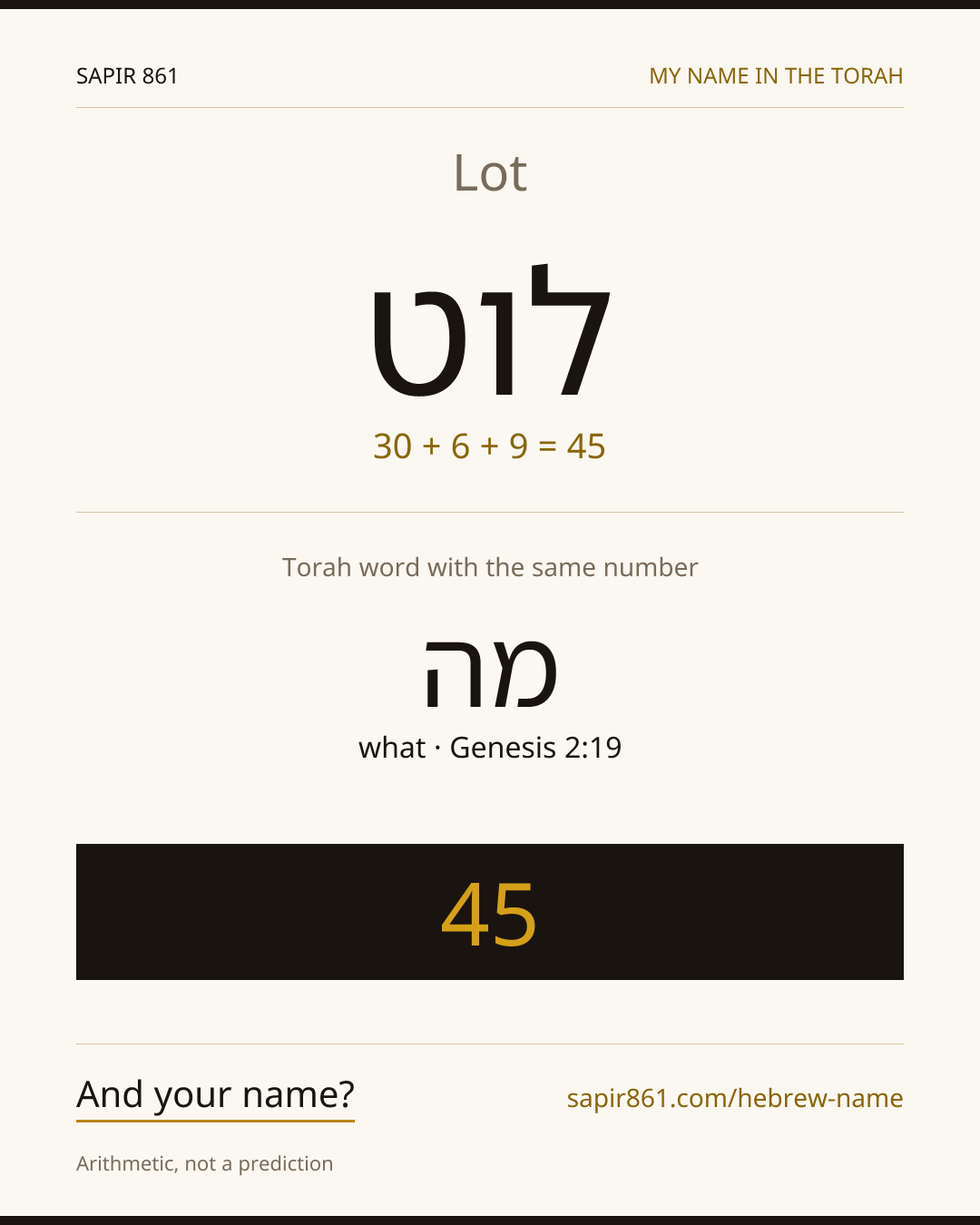 Lot — לוט