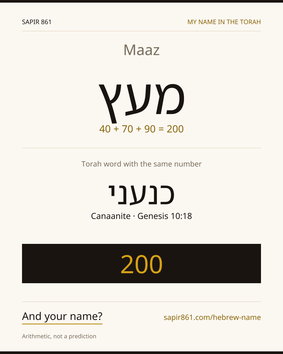 Maaz — מעץ