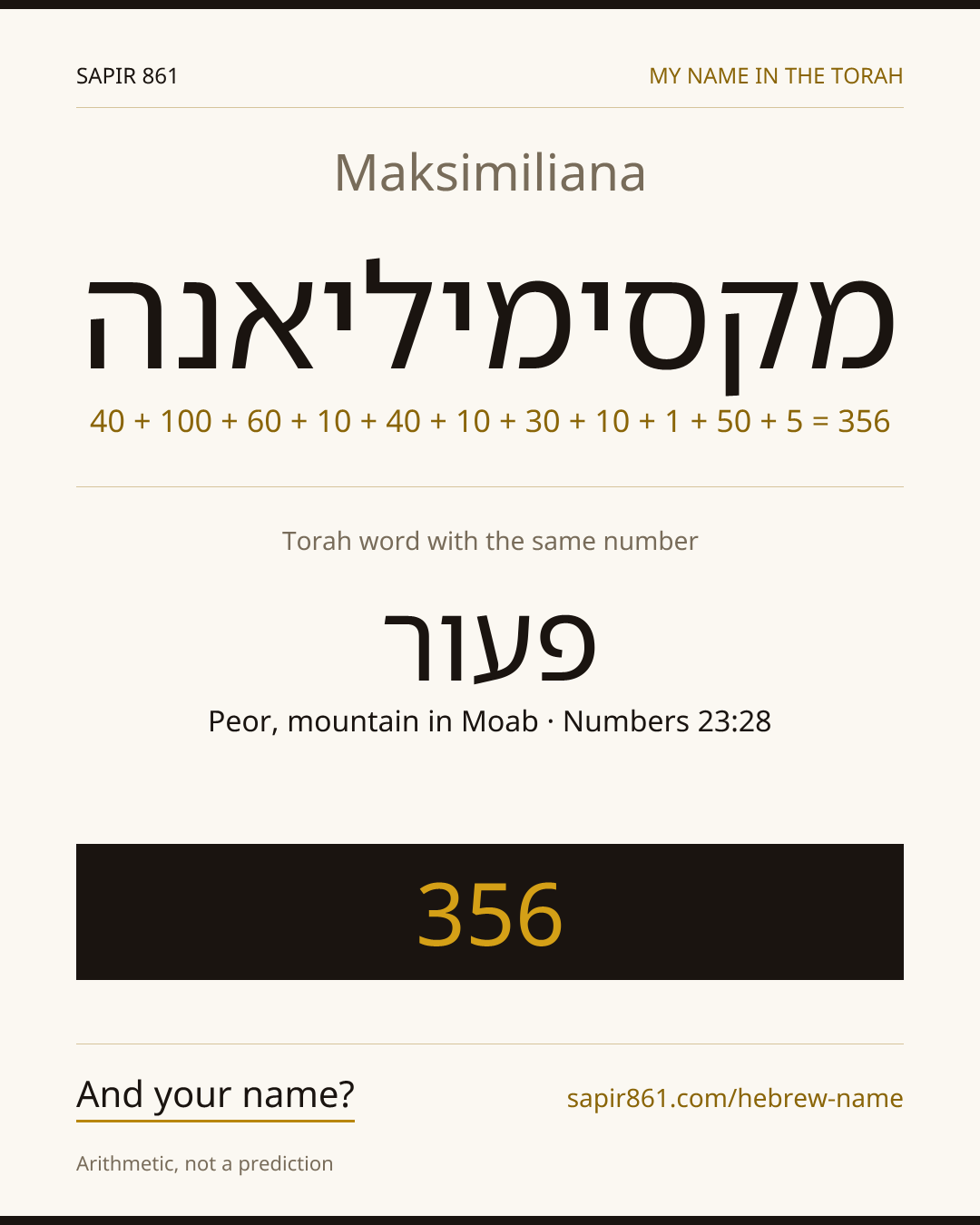 Maksimiliana — מקסימיליאנה