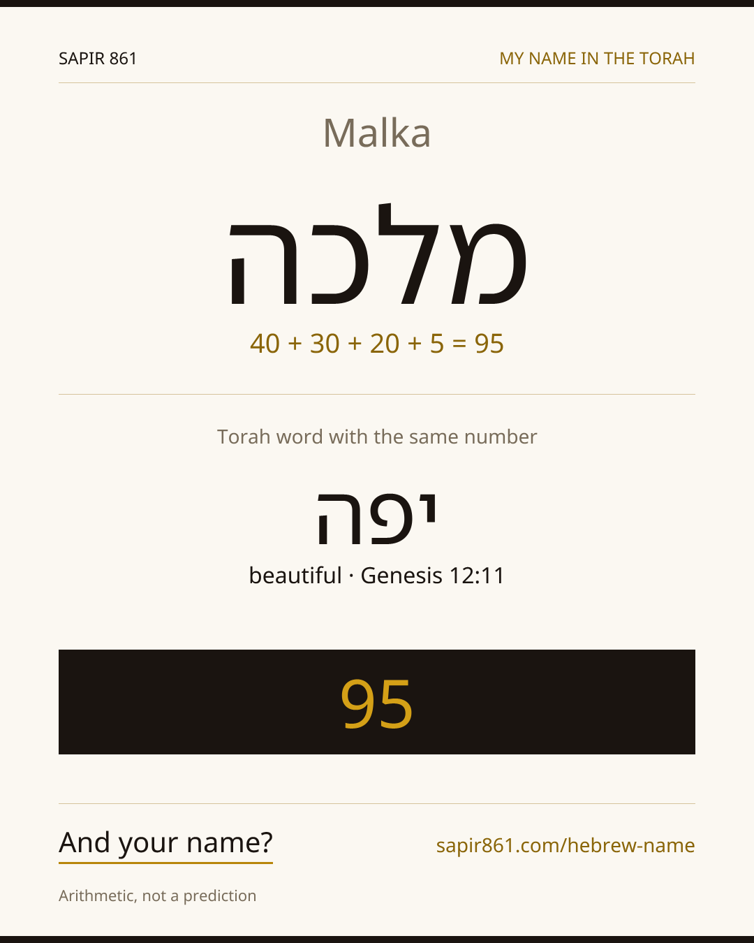 Malka — מלכה