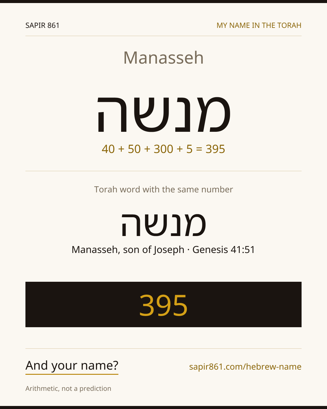 Manasseh — מנשה