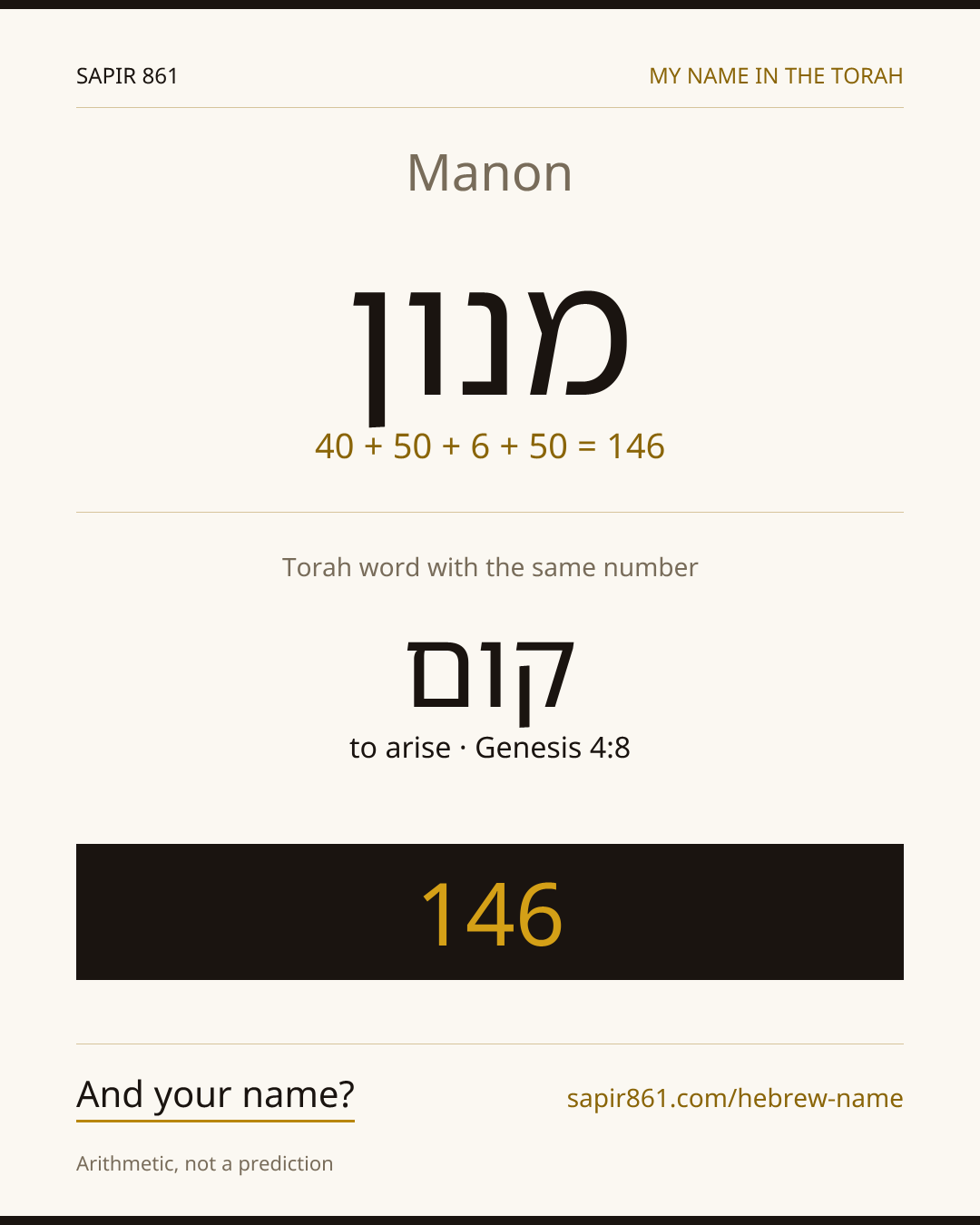 Manon — מנון