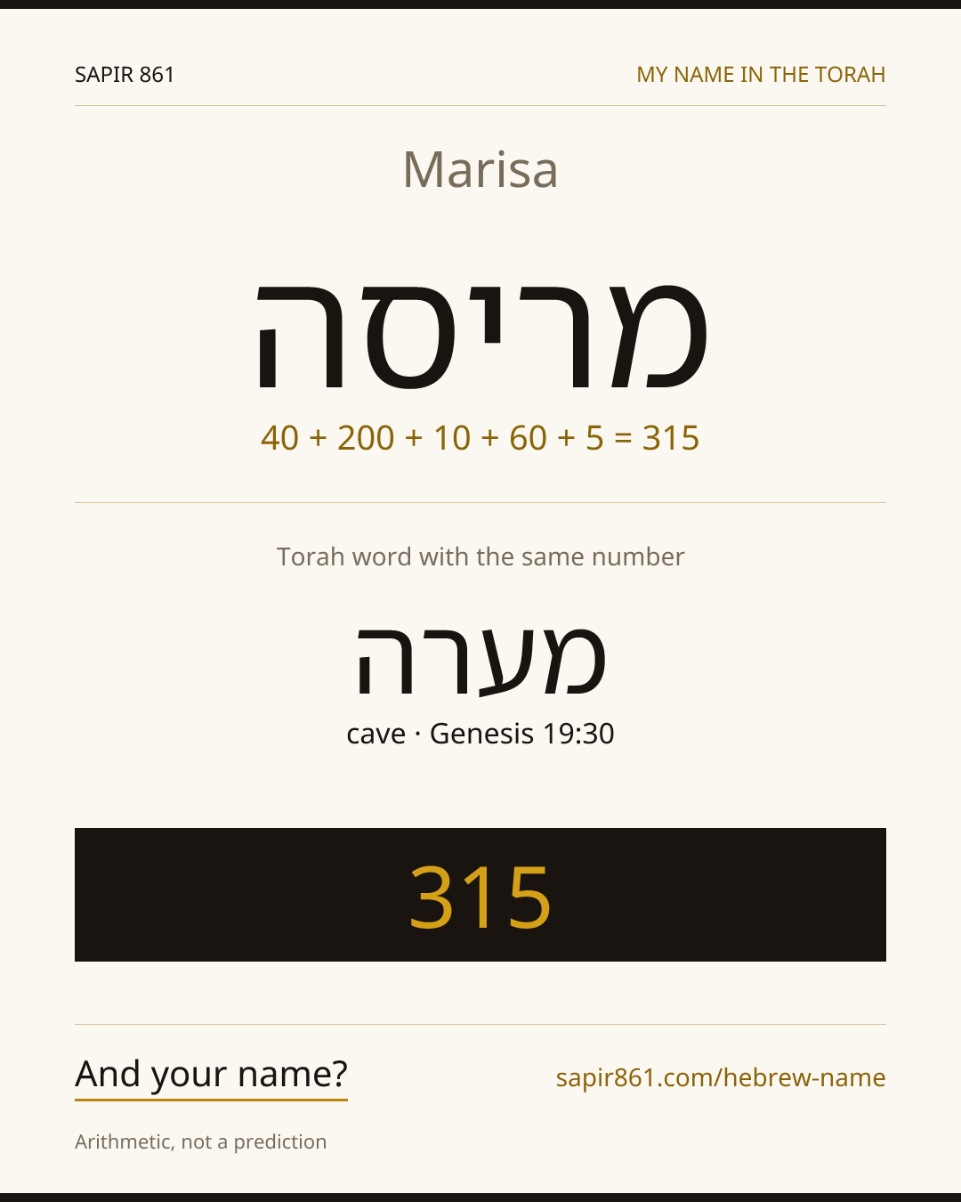 Marisa — מריסה