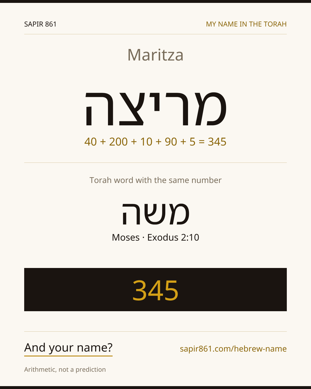 Maritza — מריצה