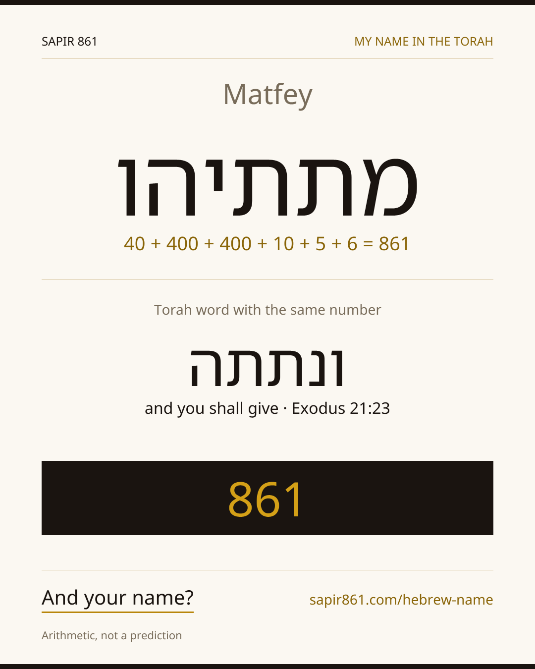 Matfey — מתתיהו