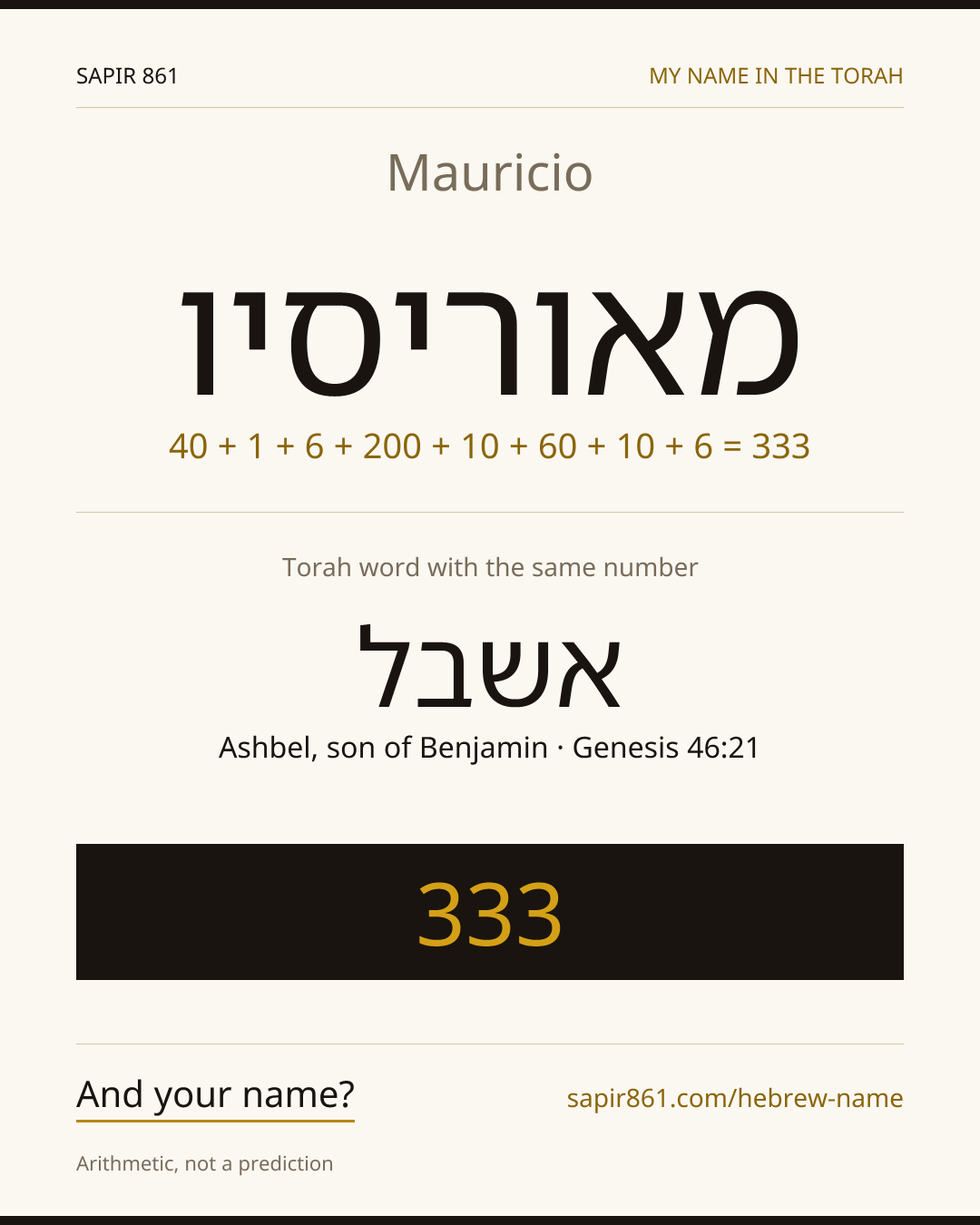Mauricio — מאוריסיו