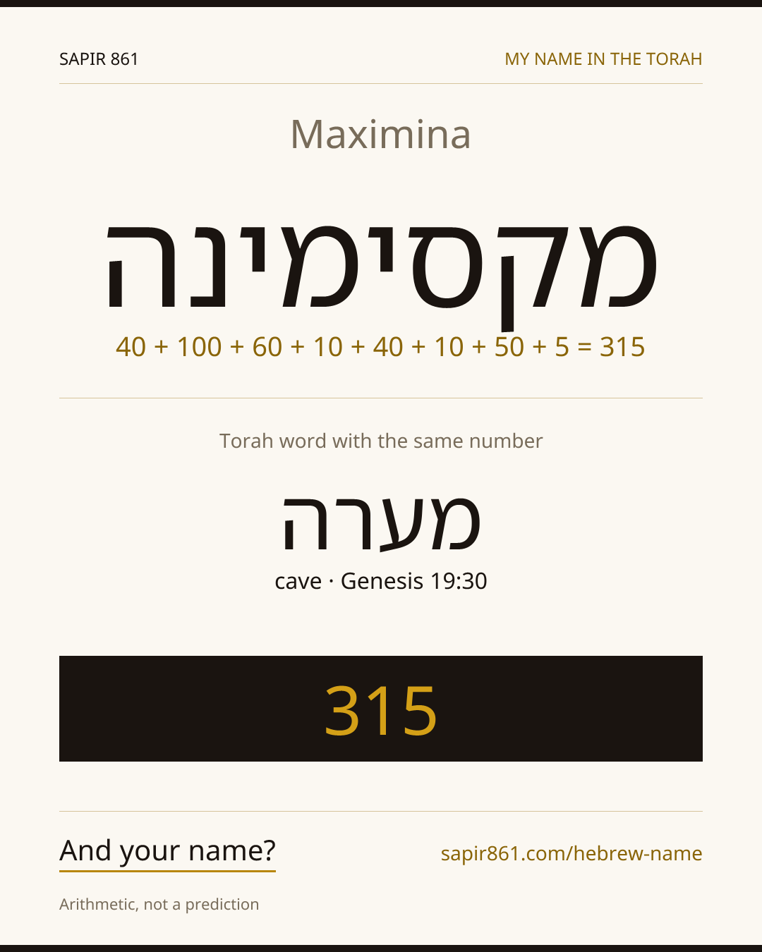 Maximina — מקסימינה