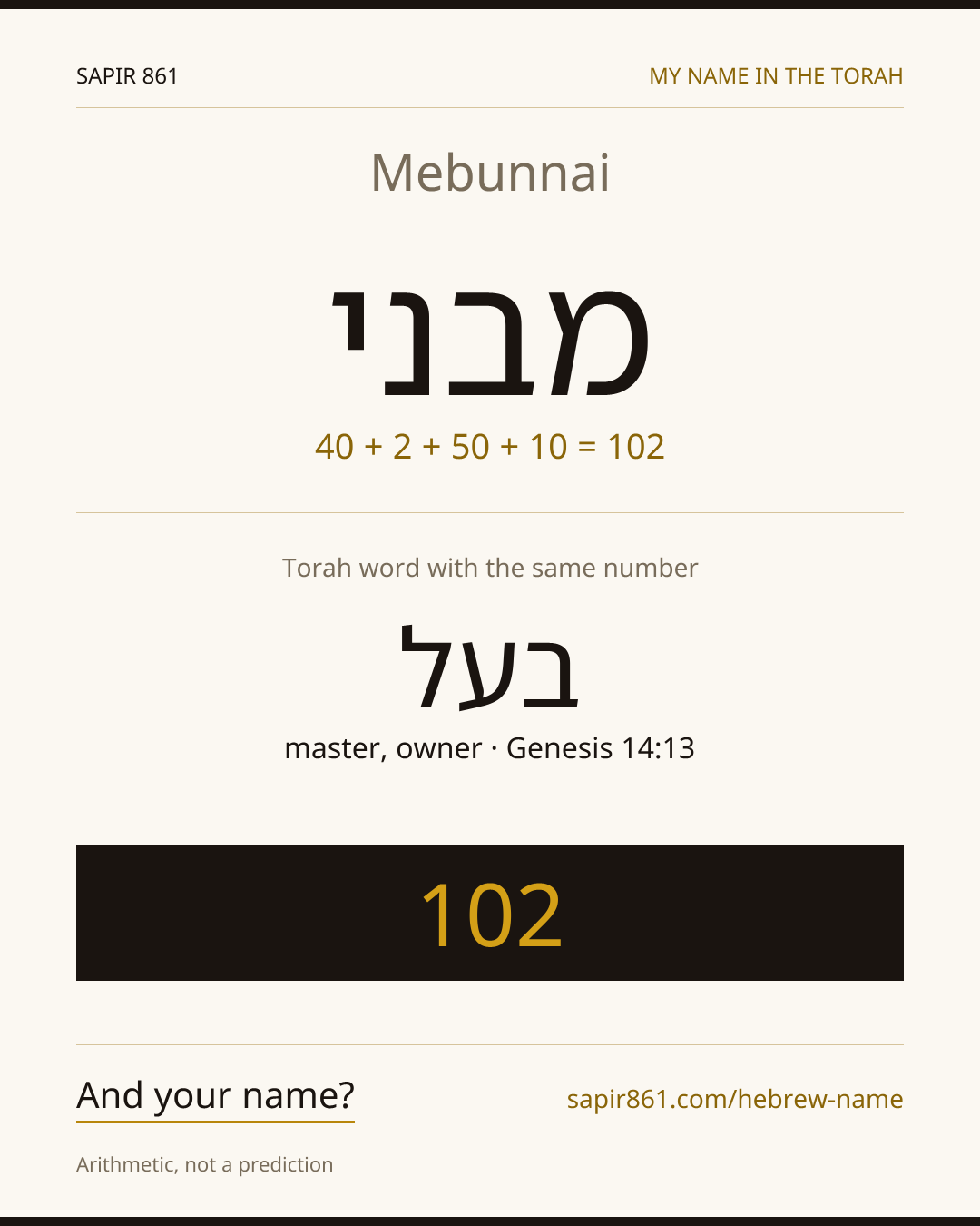 Mebunnai — מבני