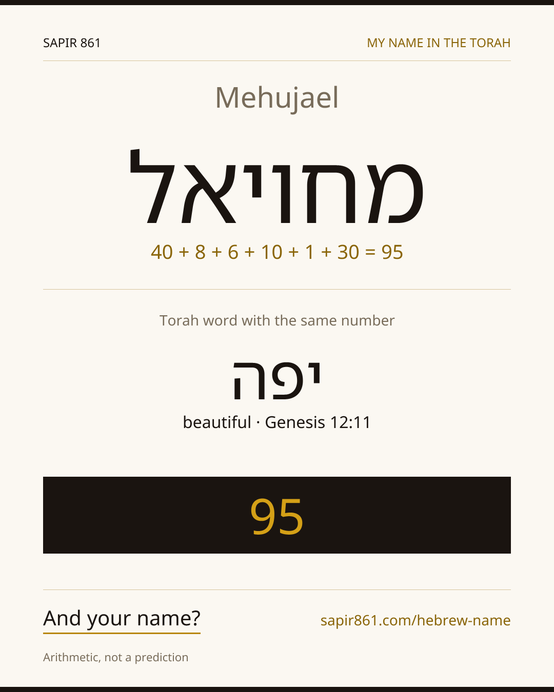 Mehujael — מחויאל
