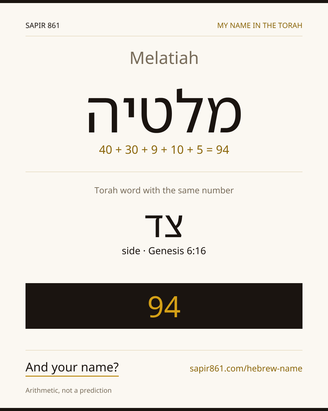 Melatiah — מלטיה