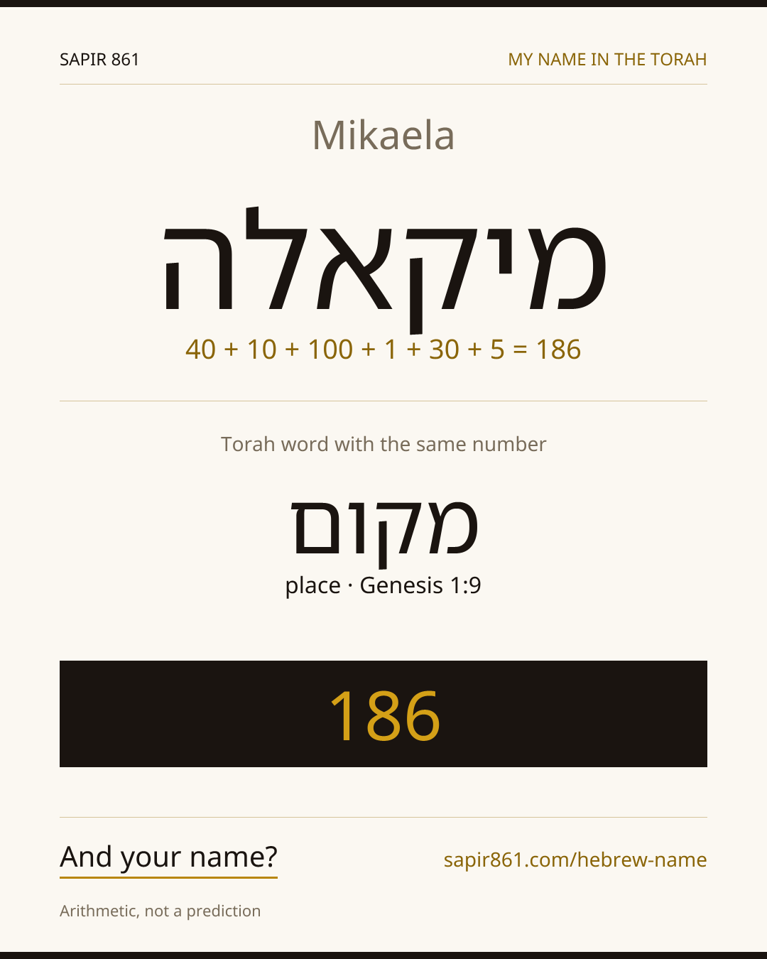 Mikaela — מיקאלה