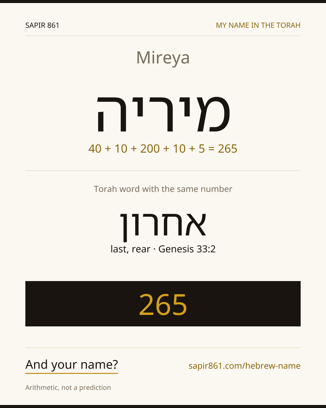 Mireya — מיריה