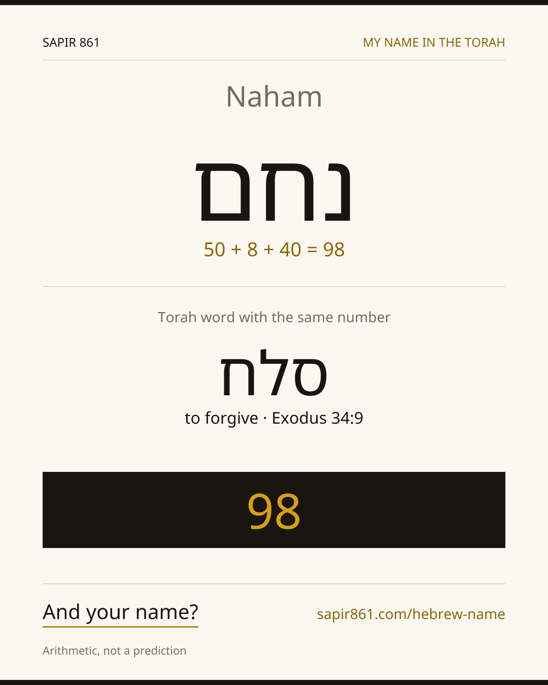 Naham — נחם