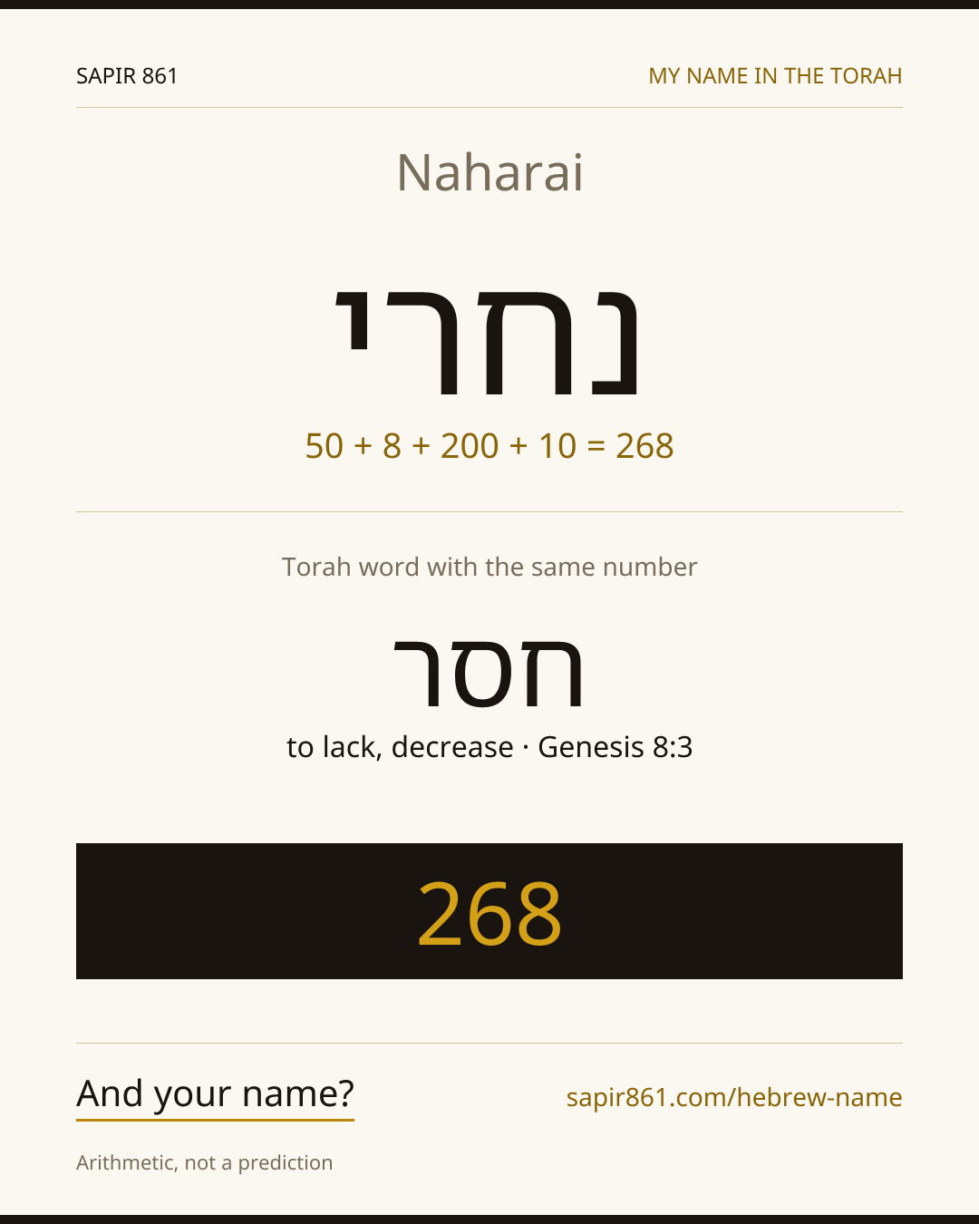 Naharai — נחרי