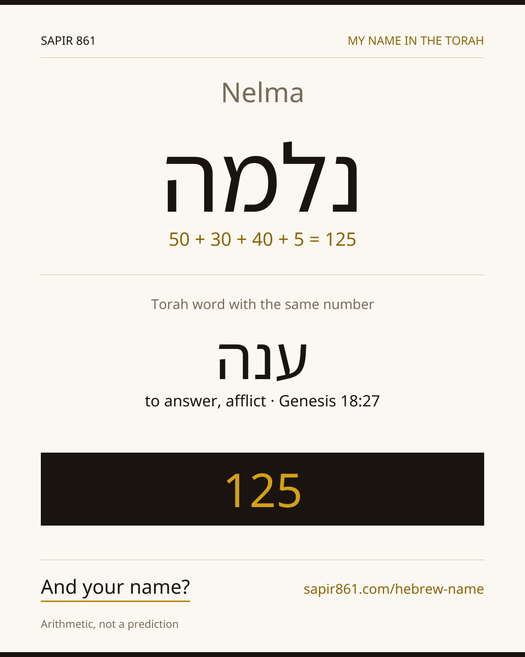 Nelma — נלמה