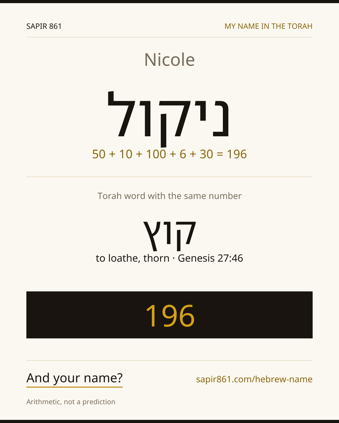 Nicole — ניקול