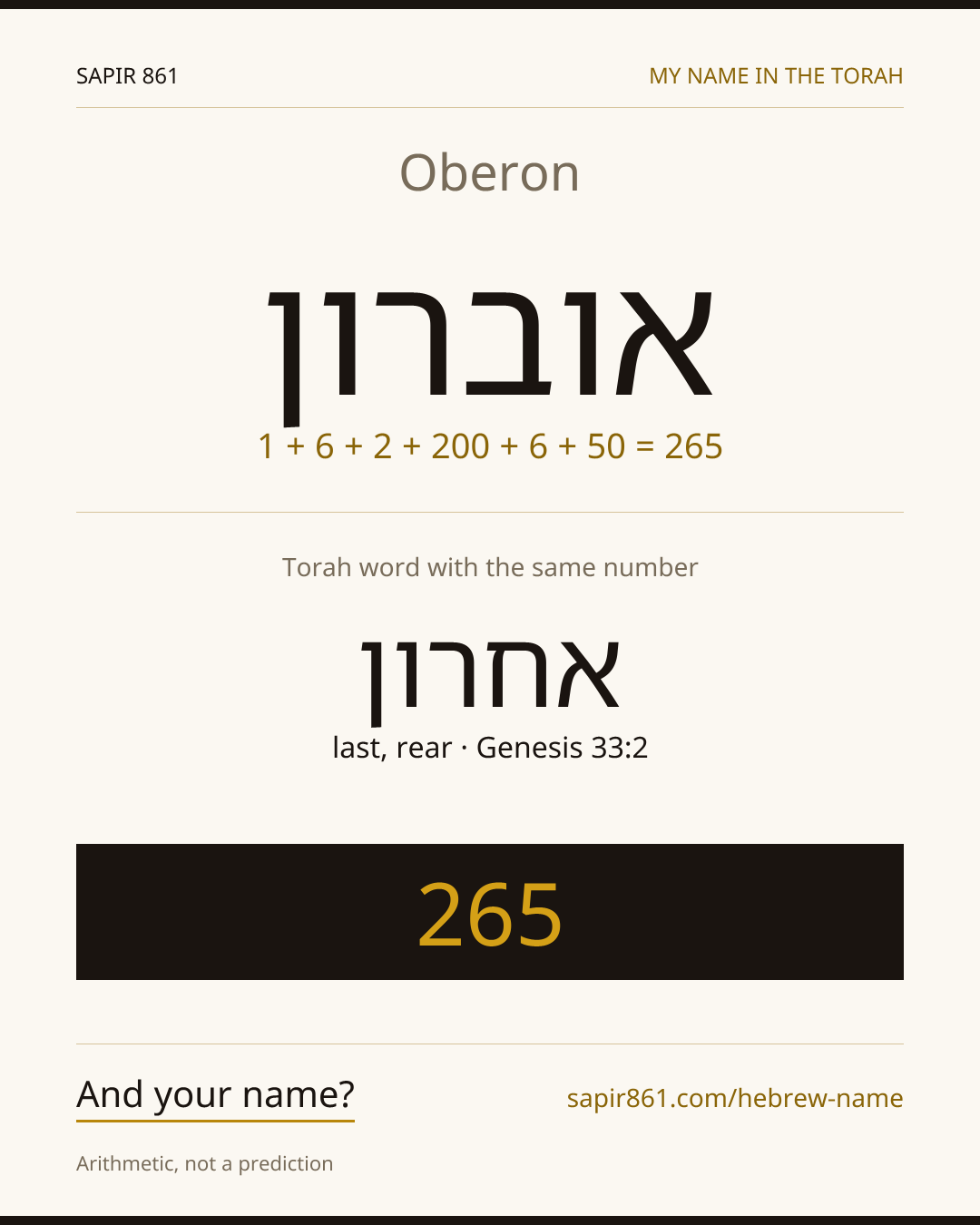 Oberon — אוברון