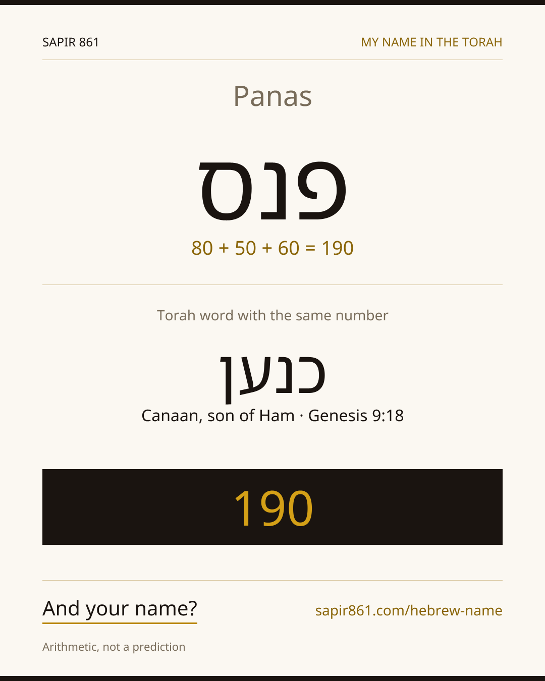 Panas — פנס