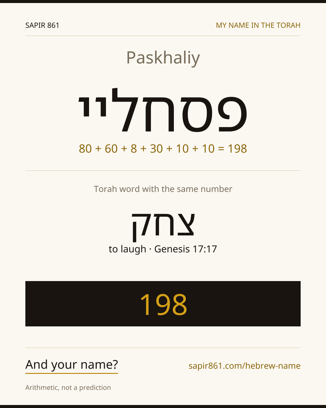 Paskhaliy — פסחליי