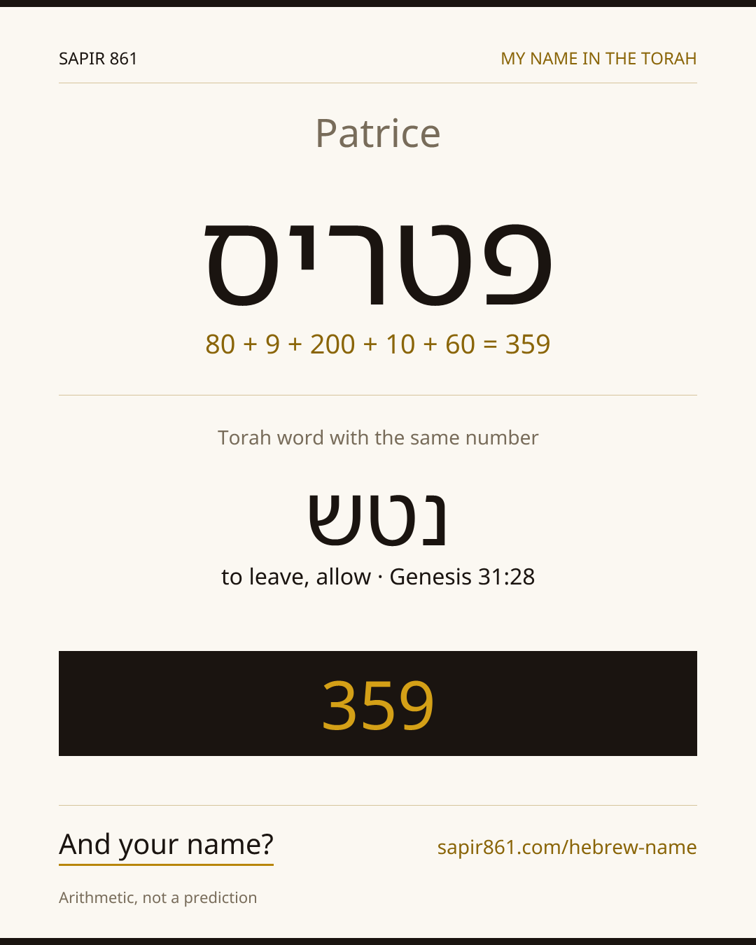 Patrice — פטריס