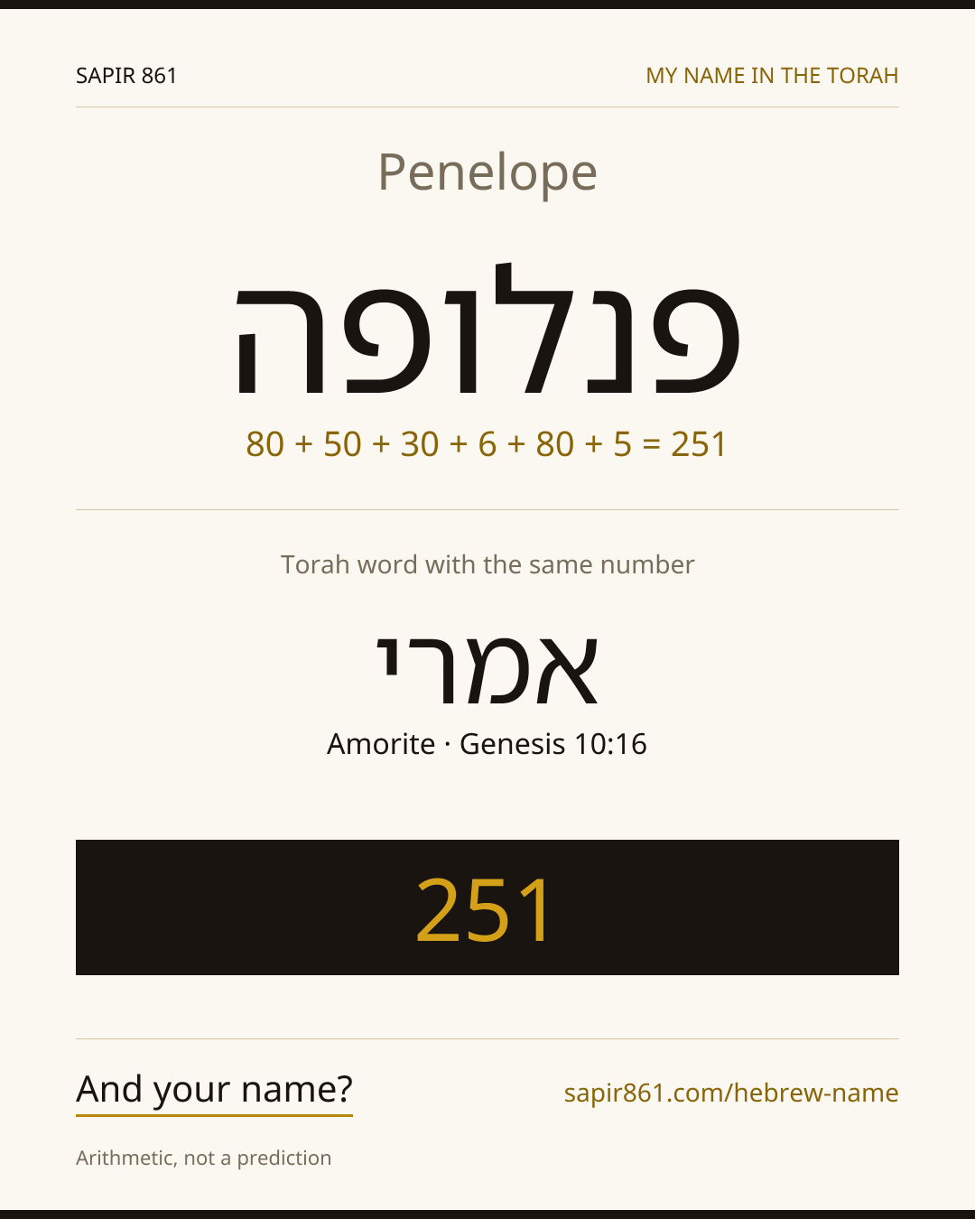 Penelope — פנלופה