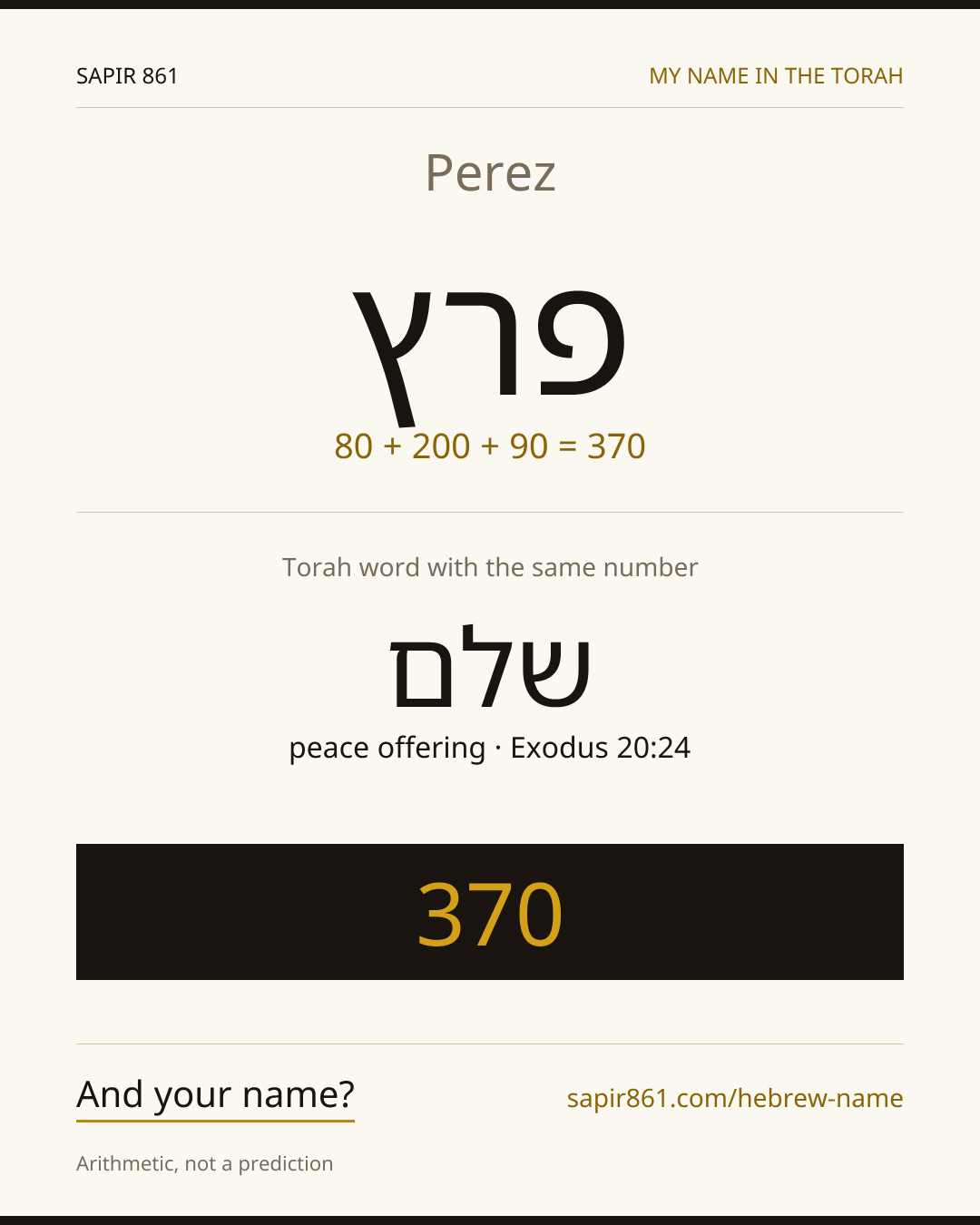 Perez — פרץ
