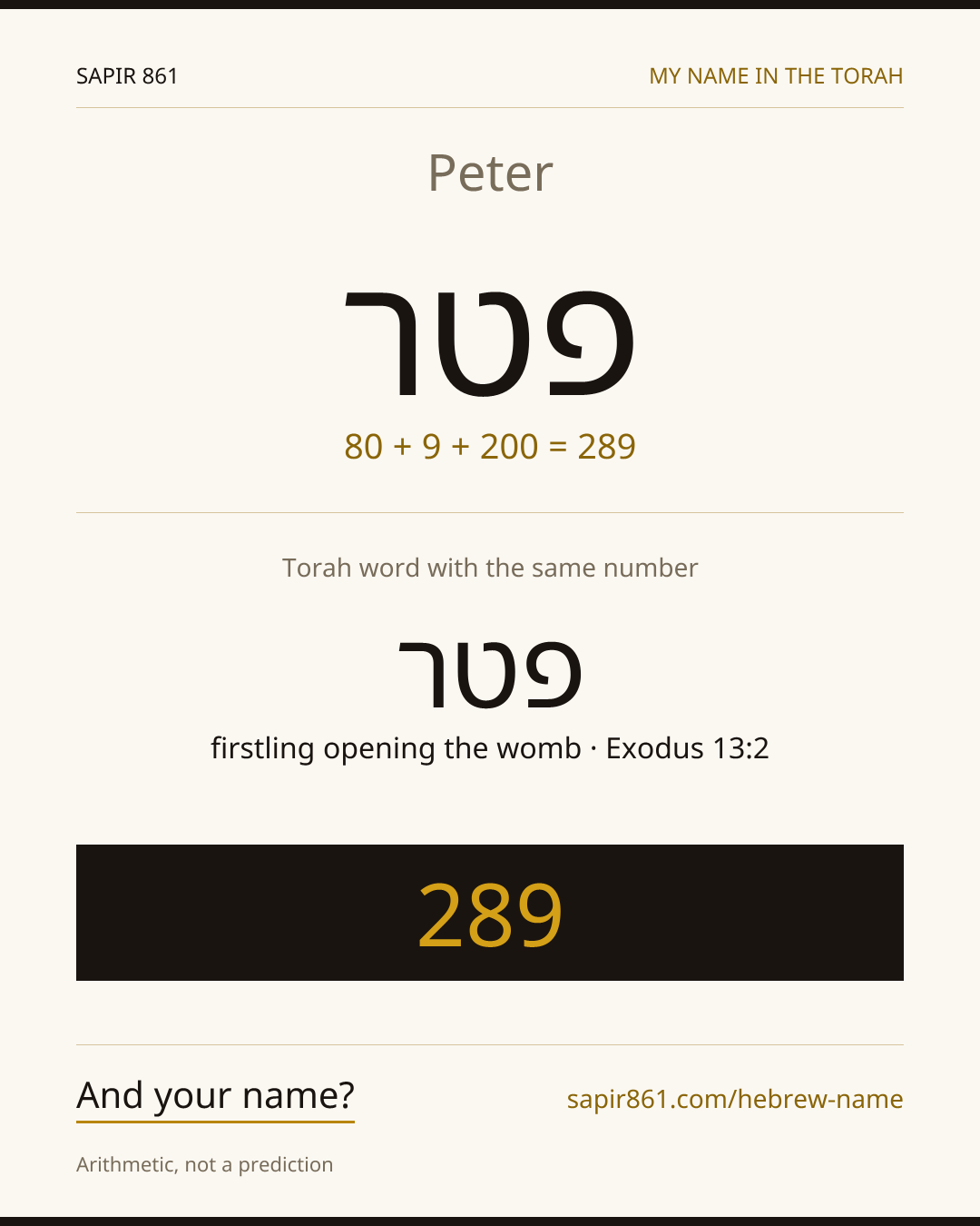Peter — פטר