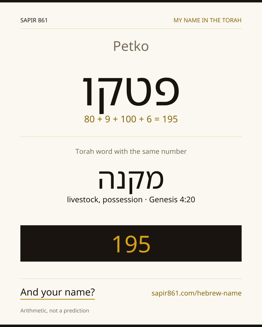Petko — פטקו