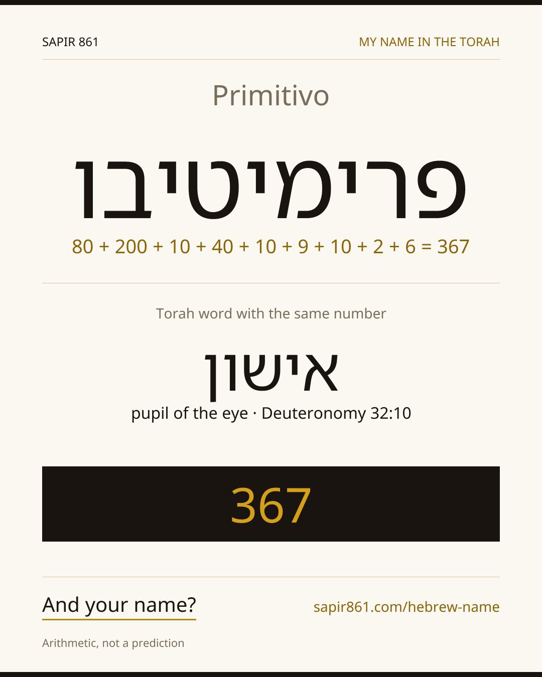 Primitivo — פרימיטיבו