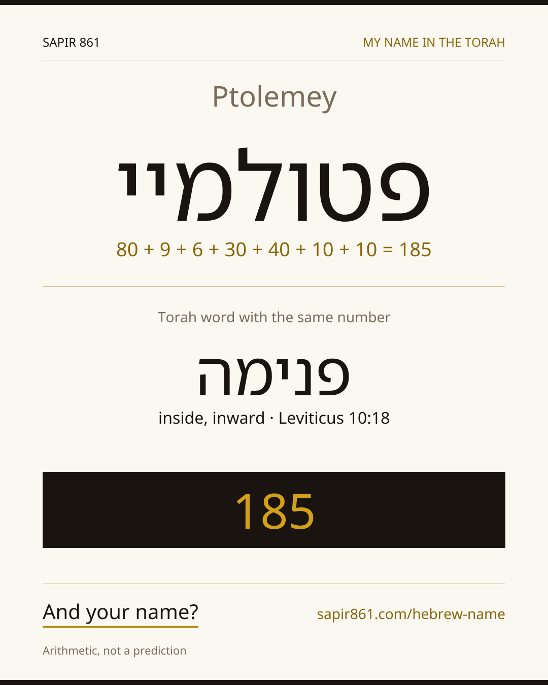 Ptolemey — פטולמיי