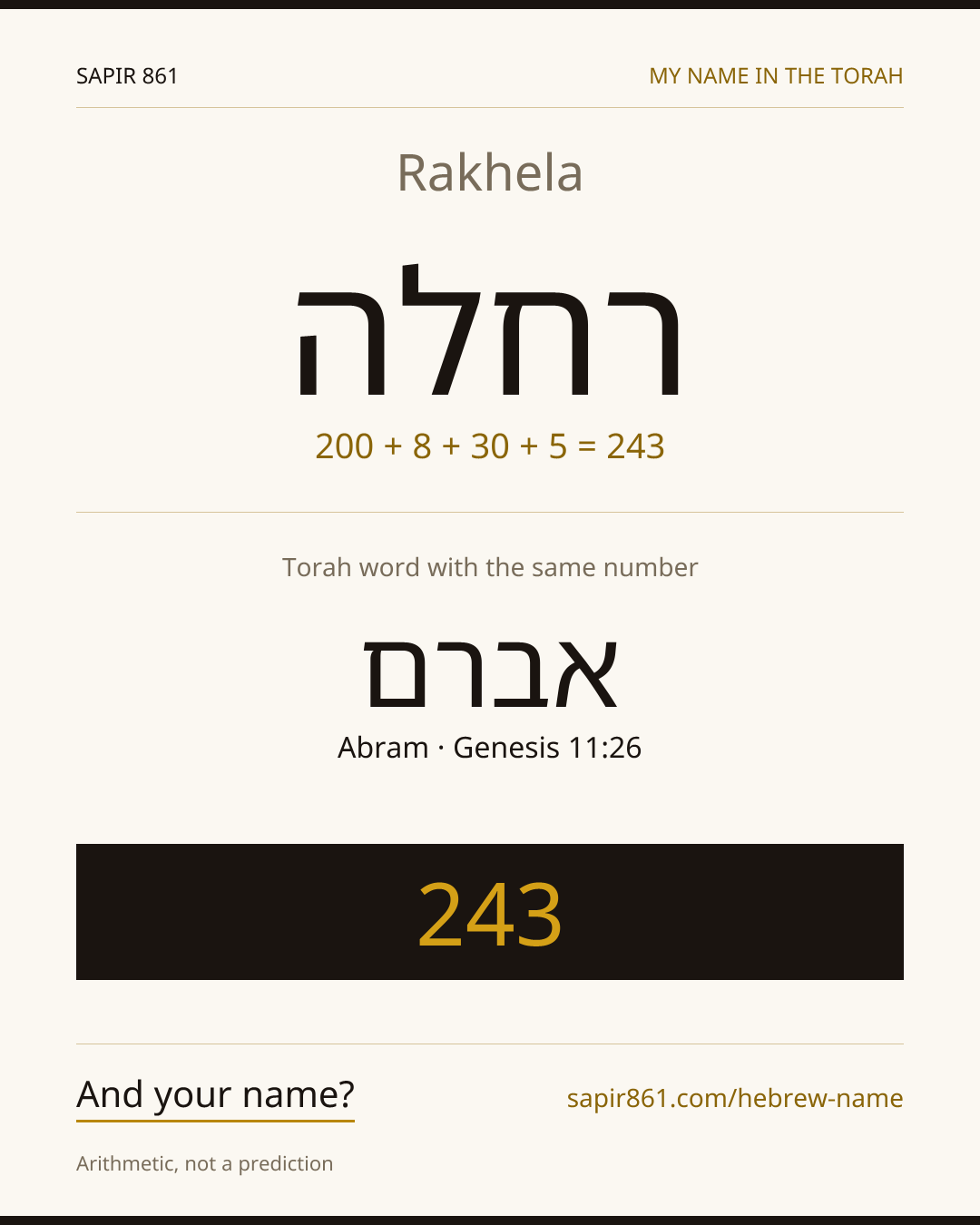 Rakhela — רחלה