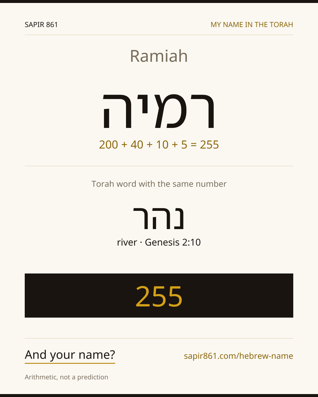 Ramiah — רמיה