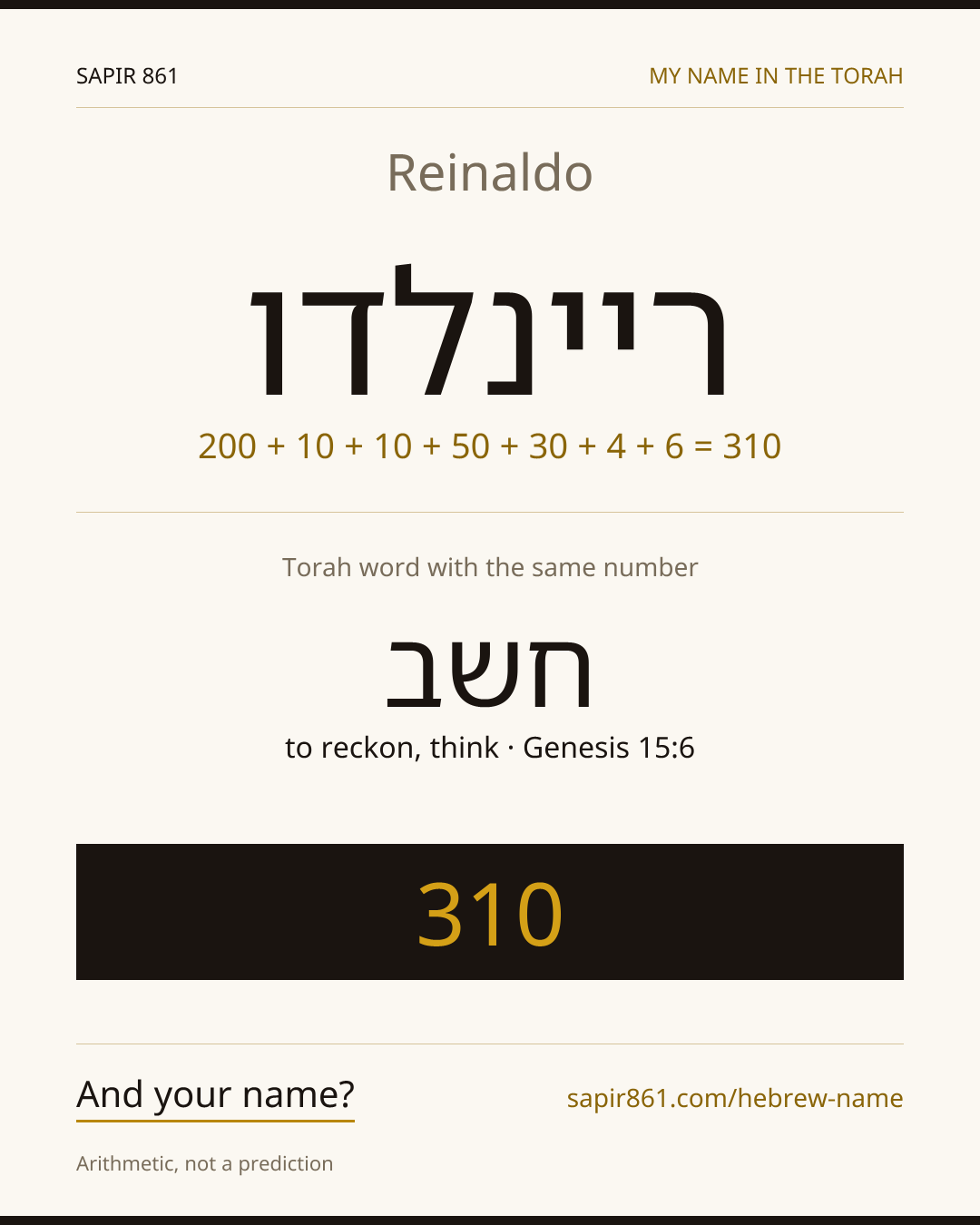 Reinaldo — ריינלדו