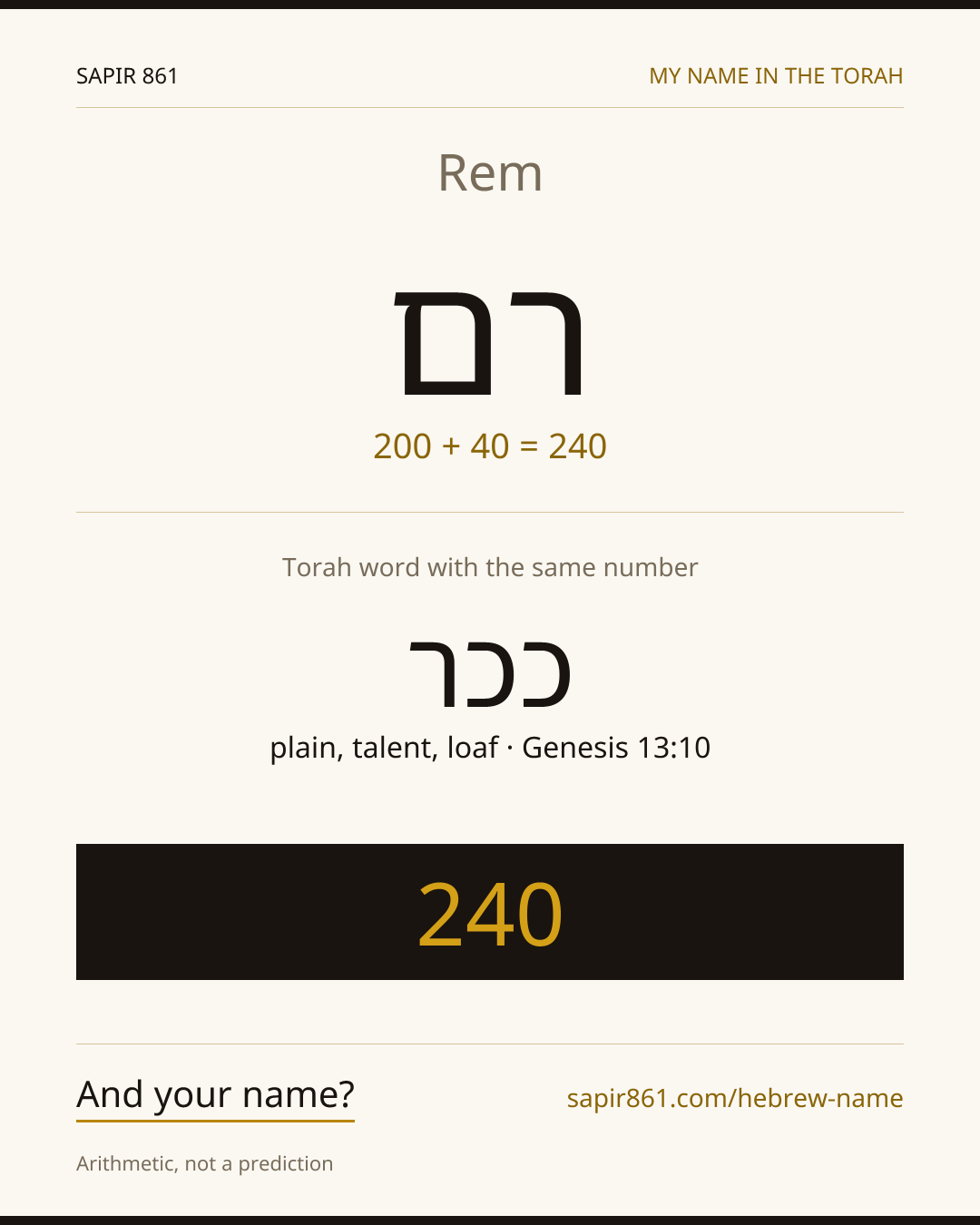Rem — רם