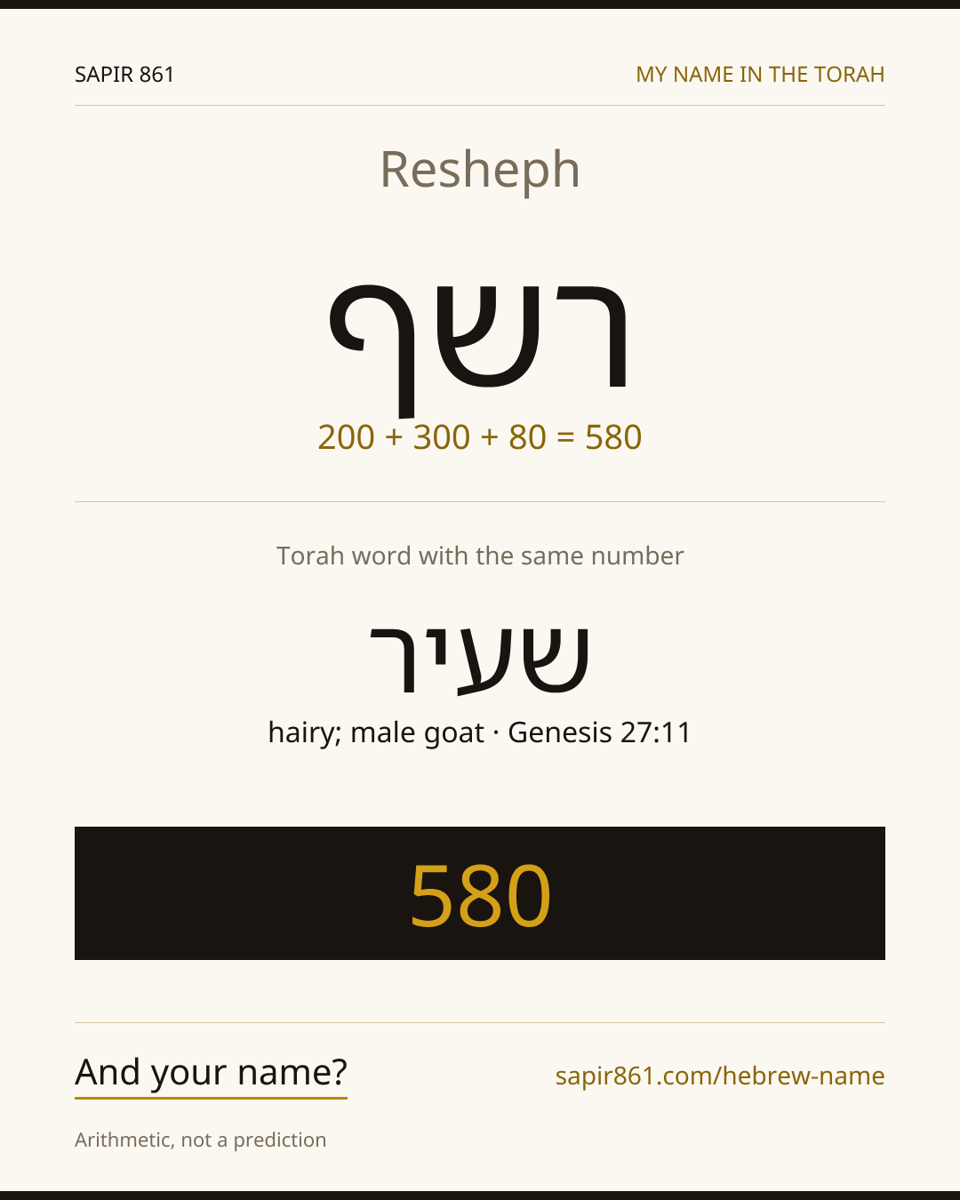 Resheph — רשף