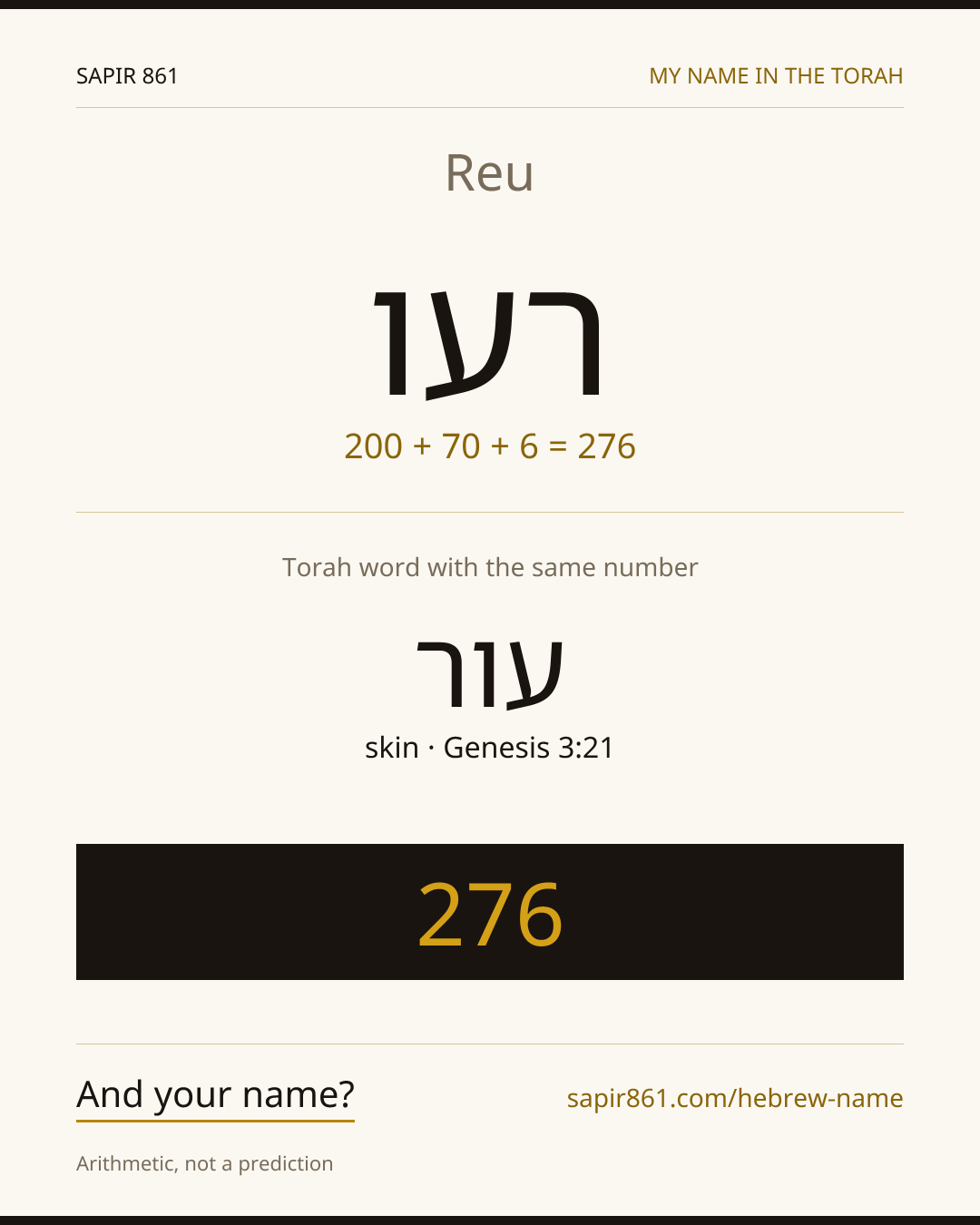 Reu — רעו