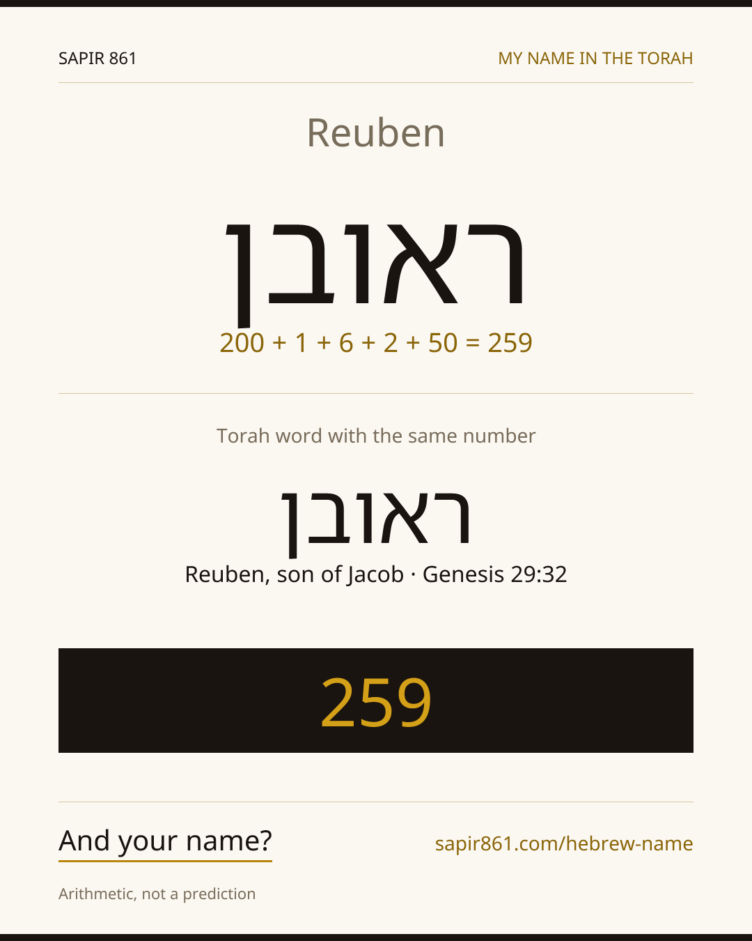 Reuben — ראובן